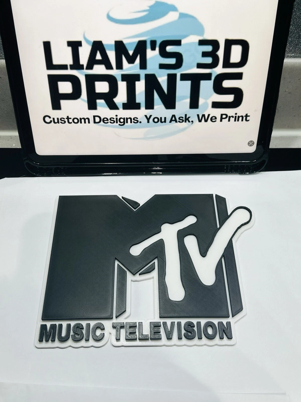 Decorative MTV Music Television Wall sign logo display POP 3D music