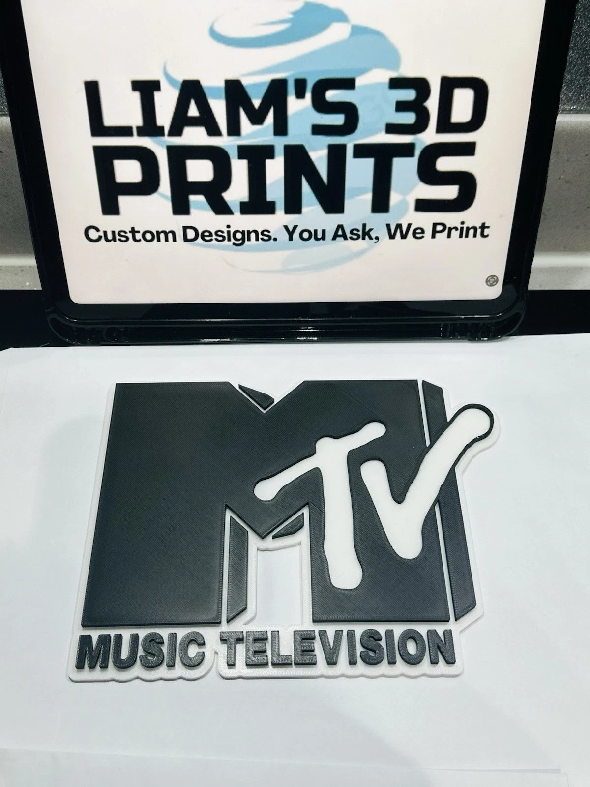 Decorative MTV Music Television Wall sign logo display POP 3D music