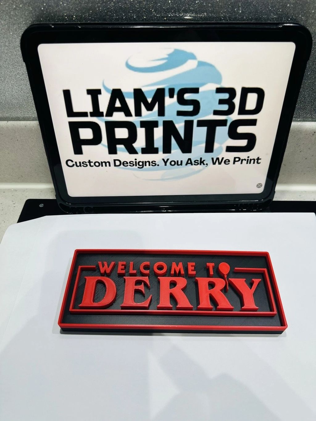 Decorative Welcome To Derry It Film TV logo Sign Display Pops Pennywise