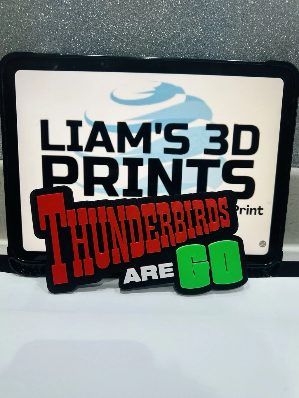 Decorative Thunderbirds Are Go TV Logo Retro Room Sign Display