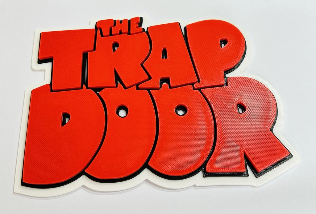 Decorative the trap door logo Sign Display Figures tv