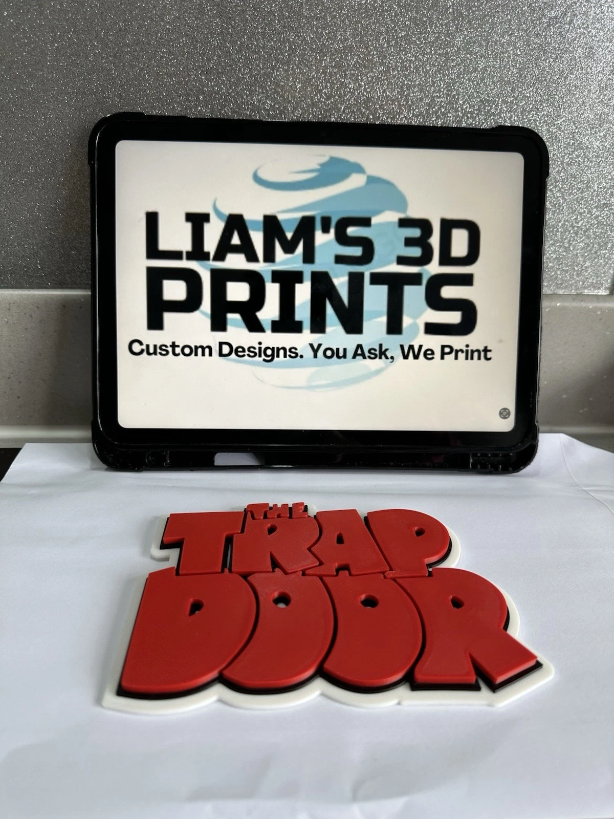 Decorative the trap door logo Sign Display Figures tv