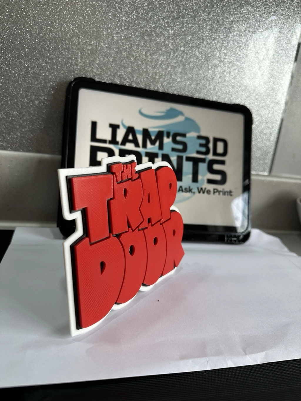Decorative the trap door logo Sign Display Figures tv