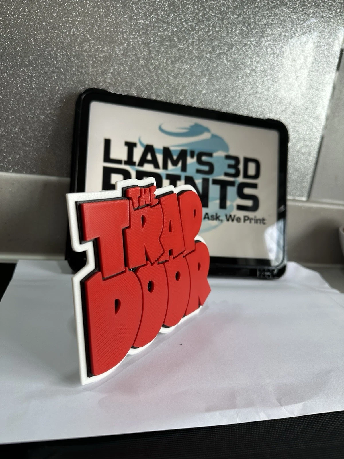 Decorative the trap door logo Sign Display Figures tv