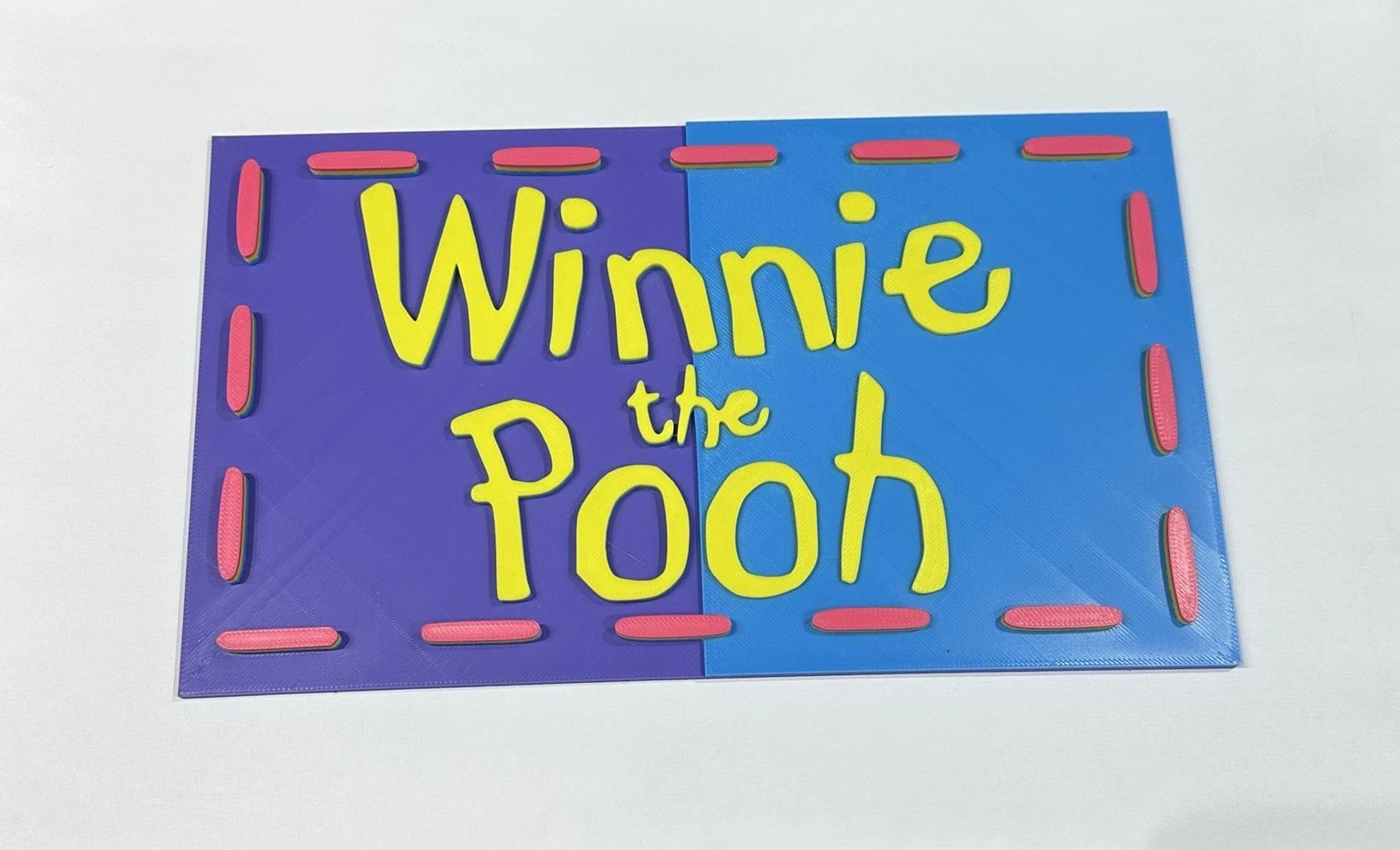 Decorative Winnie The Pooh Cartoon Classic Tv Film logo Sign Display game Pop
