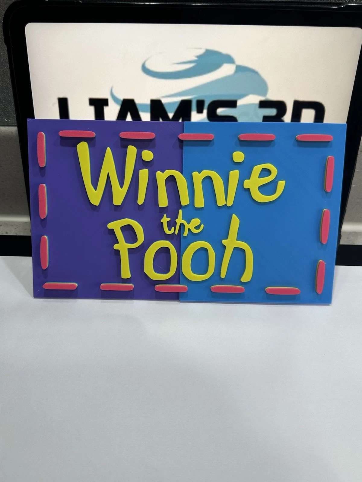Decorative Winnie The Pooh Cartoon Classic Tv Film logo Sign Display game Pop