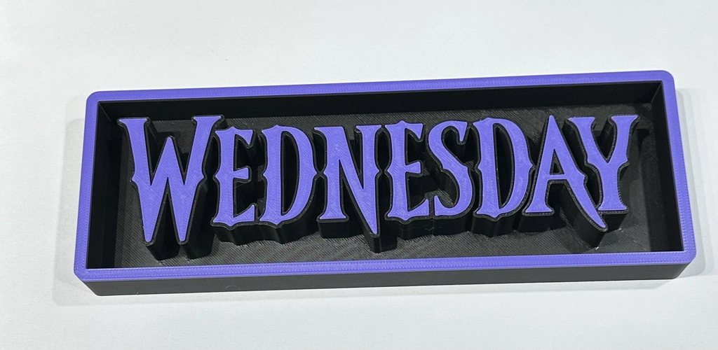 Decorative Wednesday Addams 2 Film Logo Sign Display Cinema s 17.5cm L 22cm