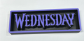 Decorative Wednesday Addams 2 Film Logo Sign Display Cinema s 17.5cm L 22cm