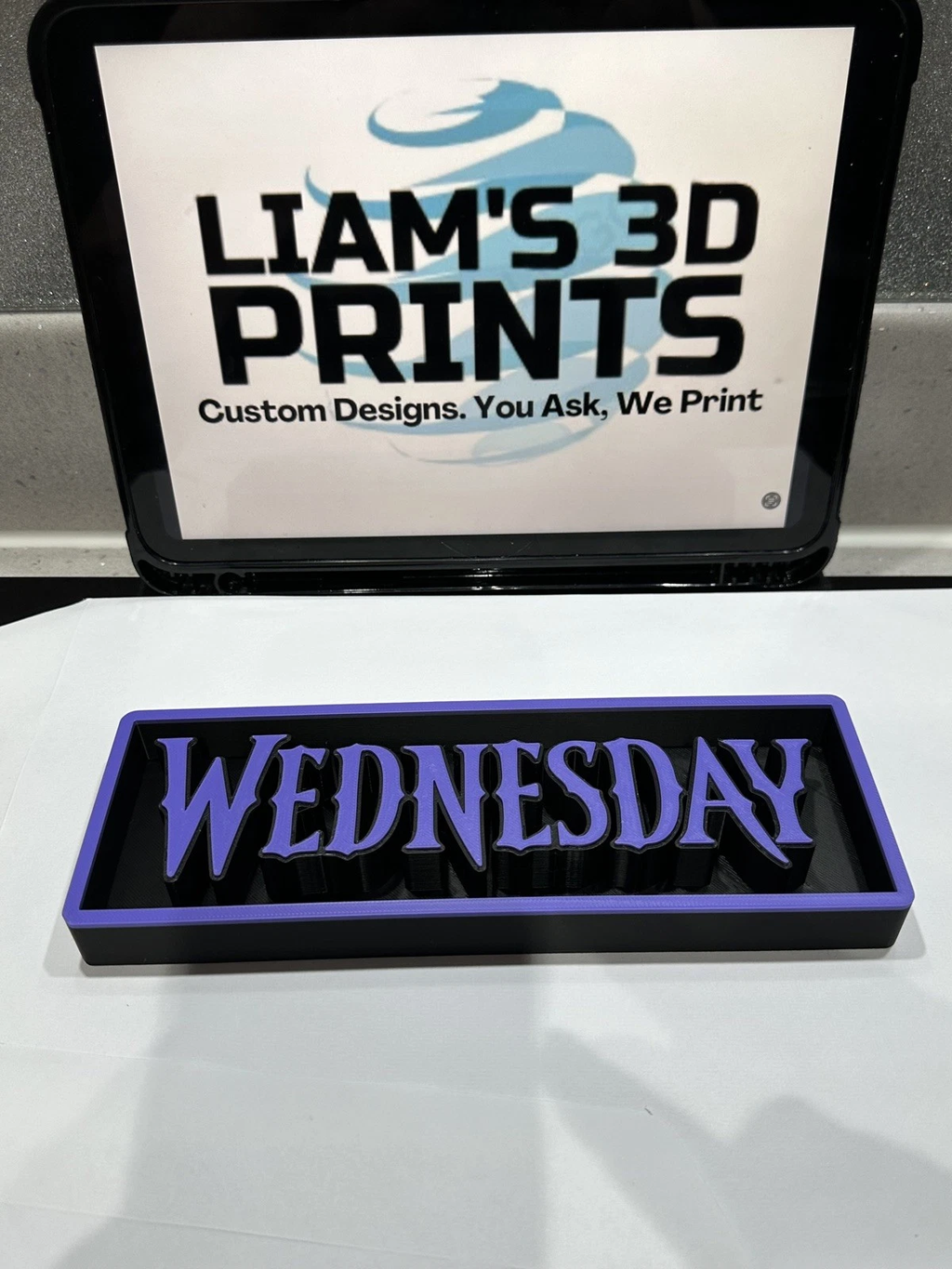 Decorative Wednesday Addams 2 Film Logo Sign Display Cinema s 17.5cm L 22cm