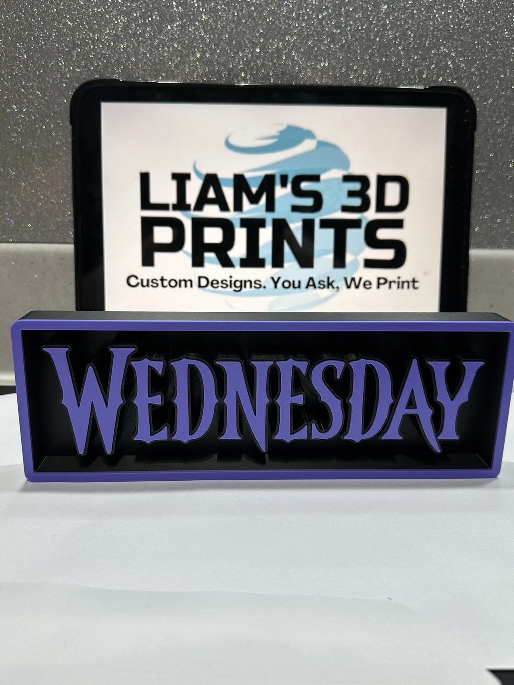Decorative Wednesday Addams 2 Film Logo Sign Display Cinema s 17.5cm L 22cm
