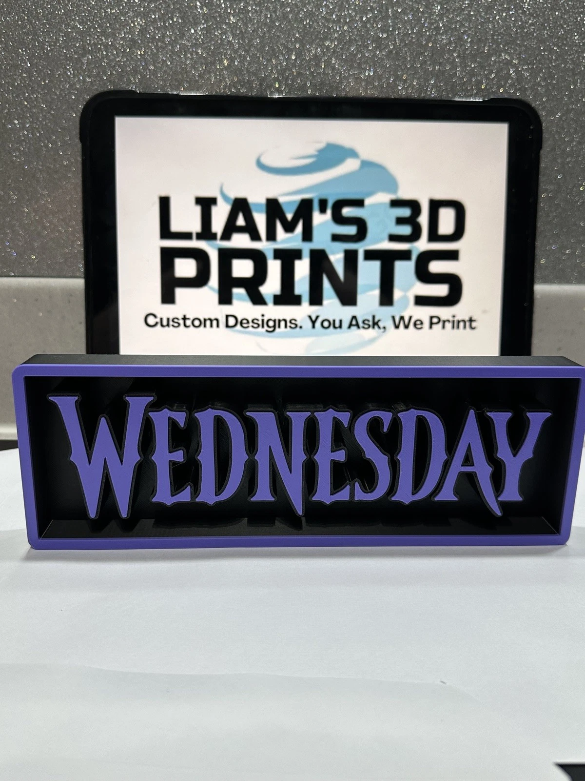 Decorative Wednesday Addams 2 Film Logo Sign Display Cinema s 17.5cm L 22cm