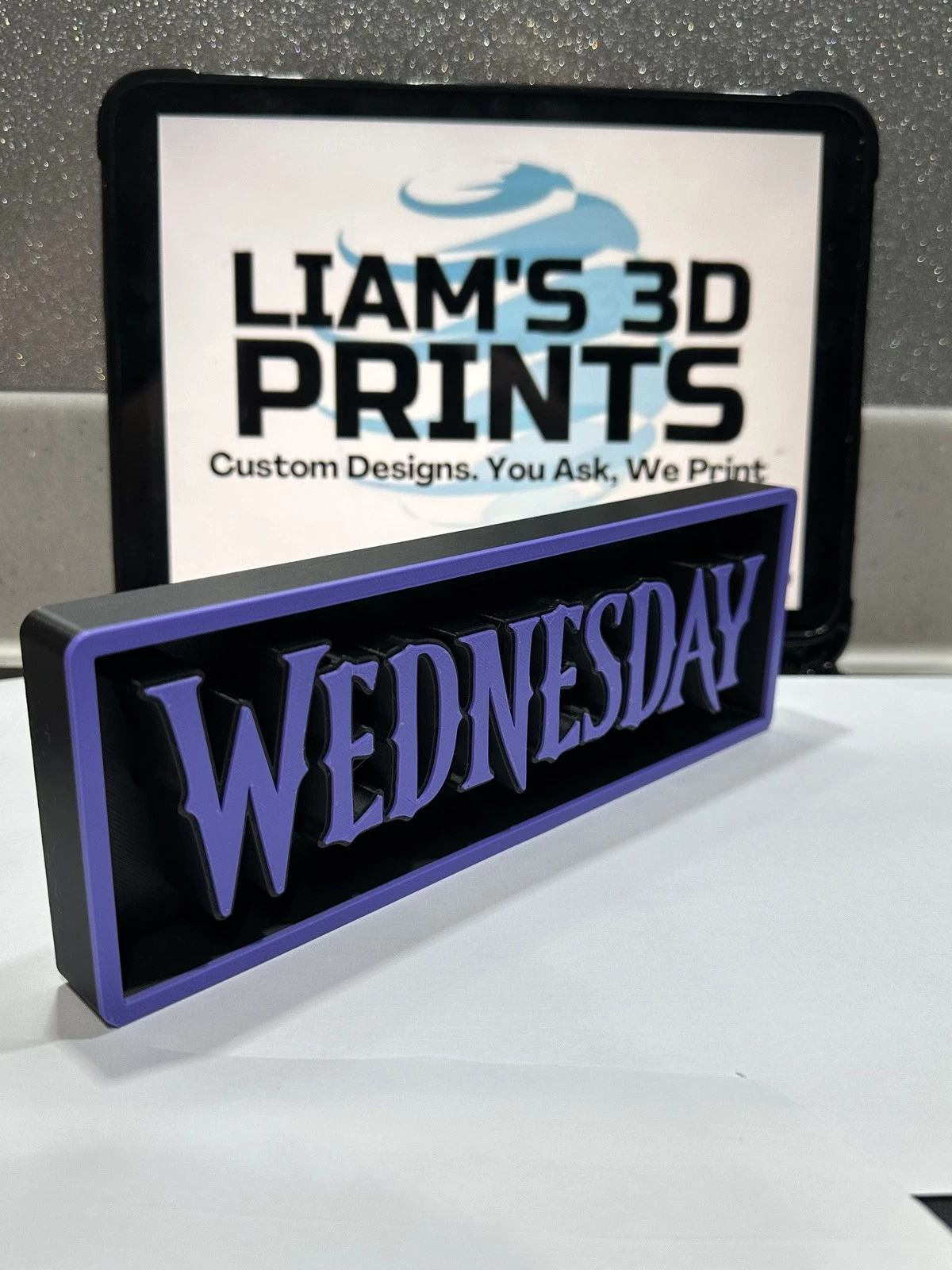 Decorative Wednesday Addams 2 Film Logo Sign Display Cinema s 17.5cm L 22cm