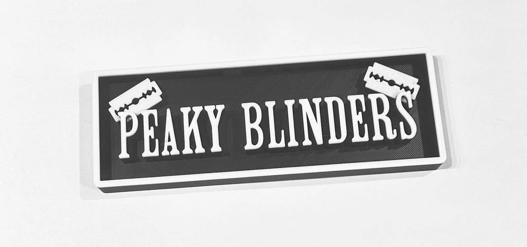 Decorative The Peaky Blinders Logo Sign Display Cinema small 17.5cm Large 22cm