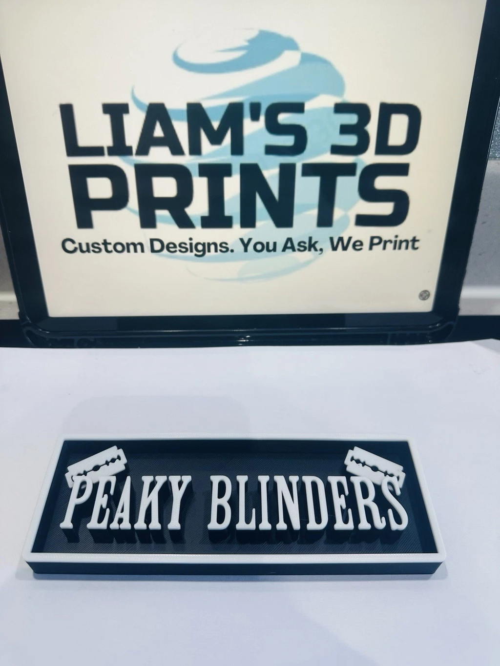 Decorative The Peaky Blinders Logo Sign Display Cinema small 17.5cm Large 22cm