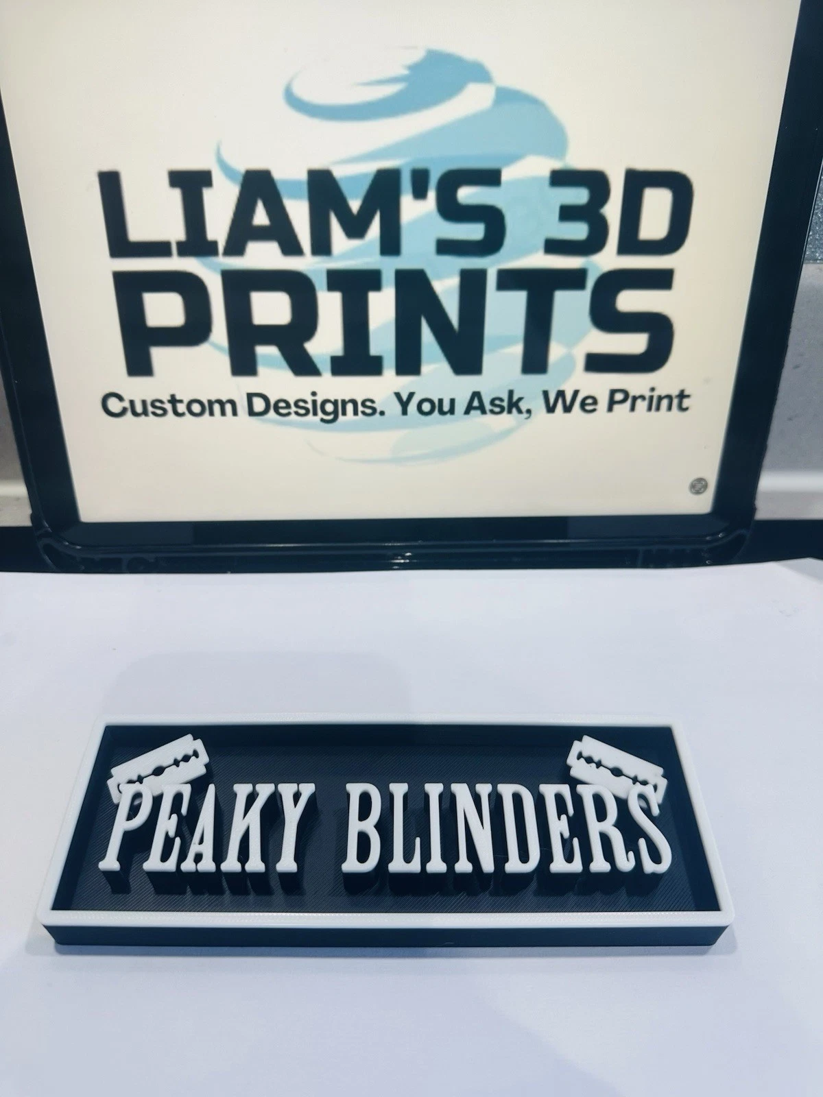 Decorative The Peaky Blinders Logo Sign Display Cinema small 17.5cm Large 22cm