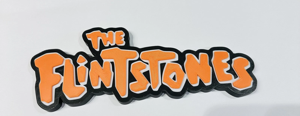 Decorative The Flintstones Cartoon logo Sign Display Self Standing