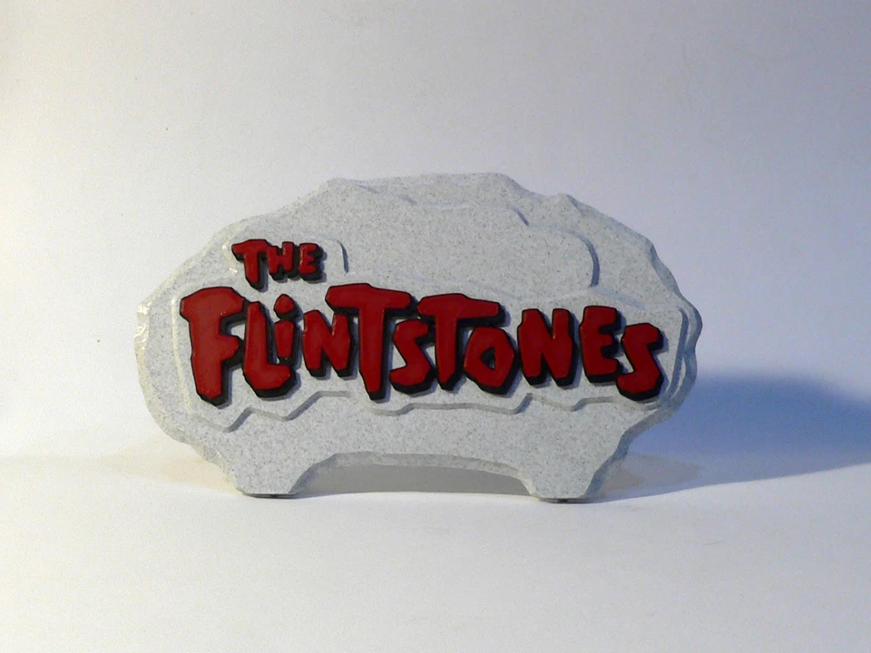 Decorative The Flintstones Cartoon Logo Room Sign Display