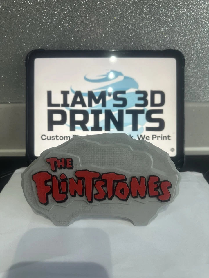 Decorative The Flintstones Cartoon Logo Room Sign Display