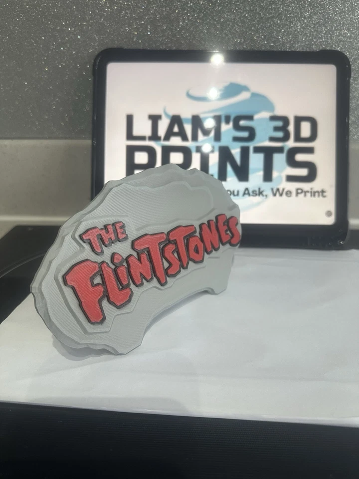 Decorative The Flintstones Cartoon Logo Room Sign Display