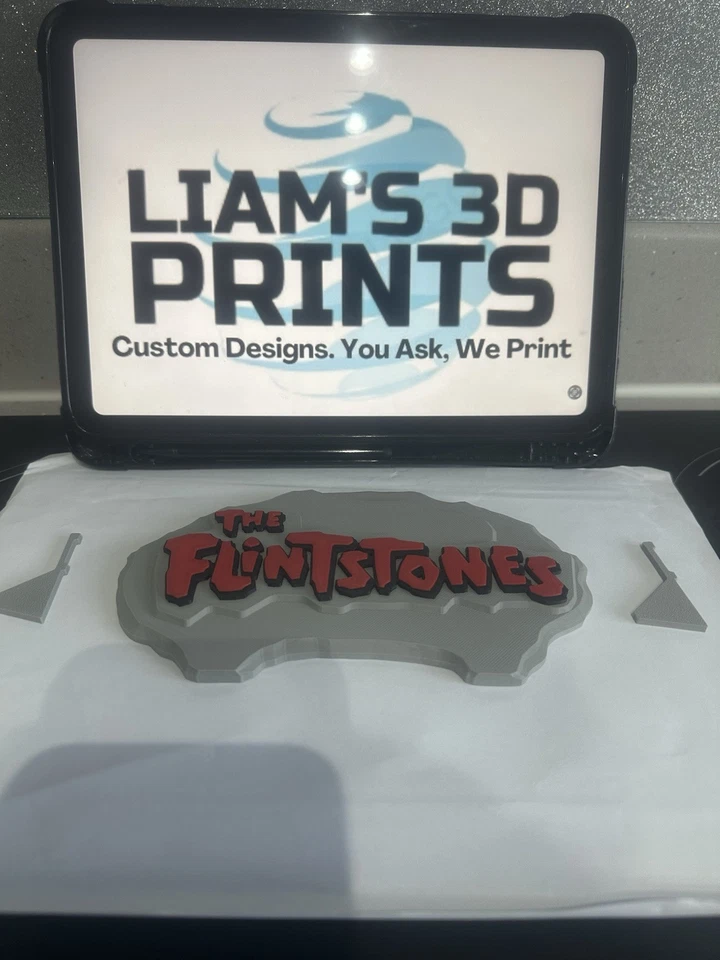 Decorative The Flintstones Cartoon Logo Room Sign Display