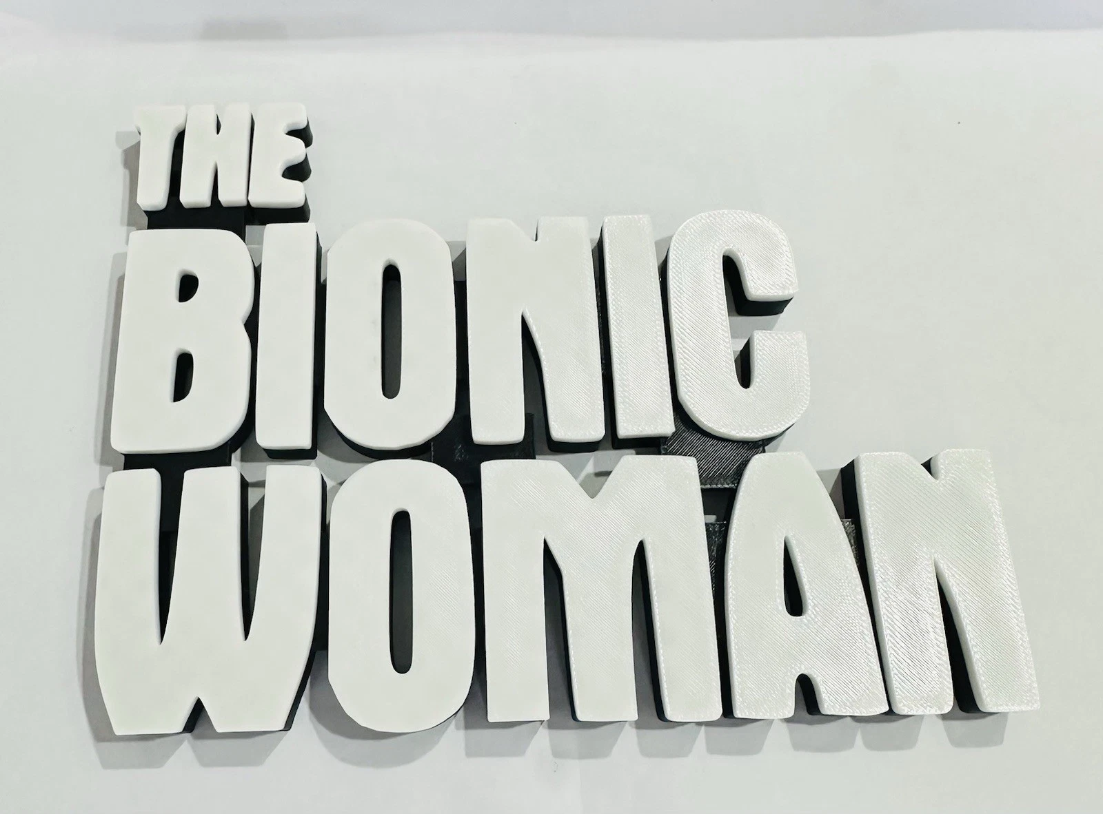Decorative The Bionic Women Tv Film Room Sign Display Logo Pops