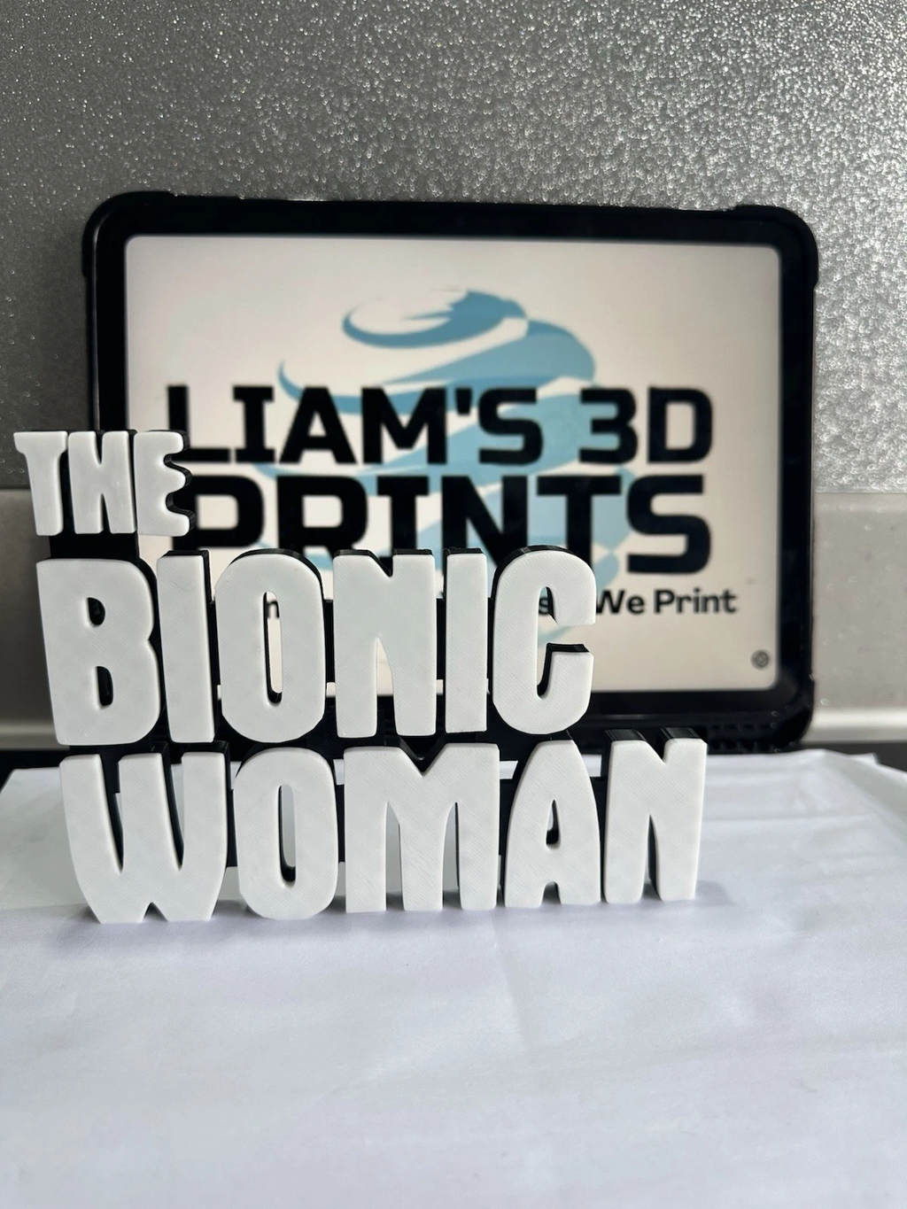 Decorative The Bionic Women Tv Film Room Sign Display Logo Pops