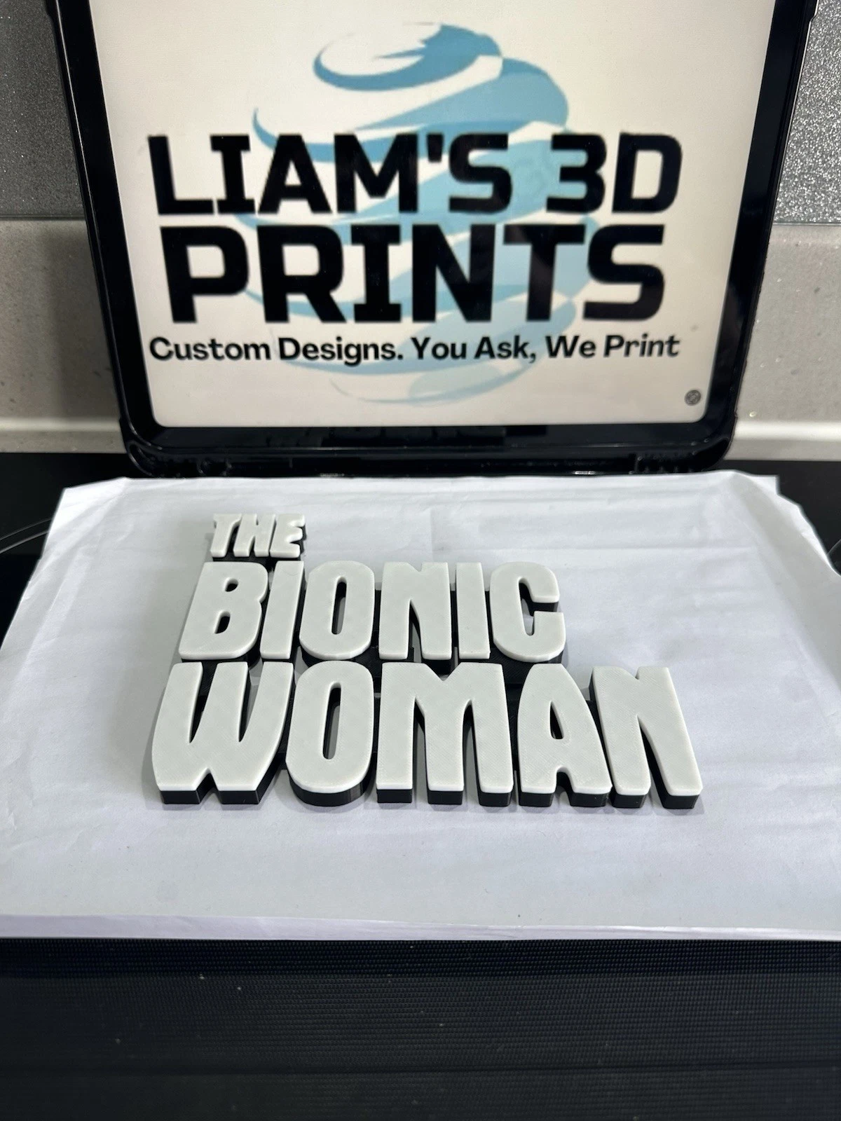 Decorative The Bionic Women Tv Film Room Sign Display Logo Pops