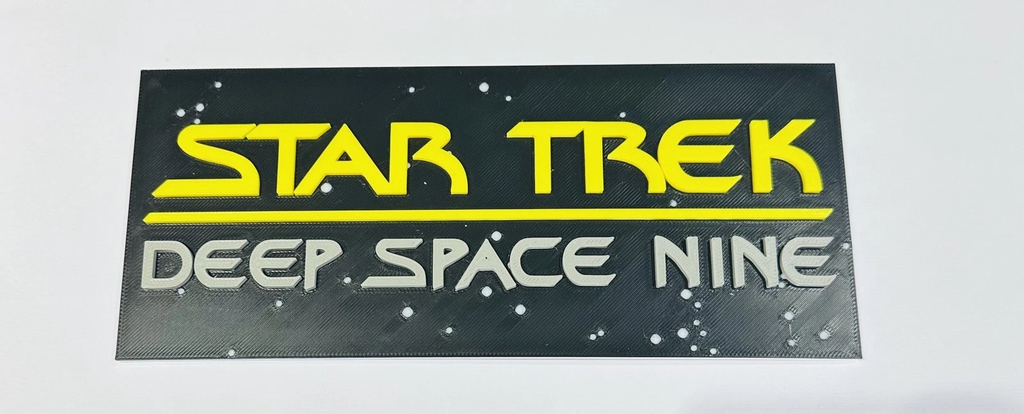 Decorative Star Trek deep space nine flat logo Sign Display Wall Room