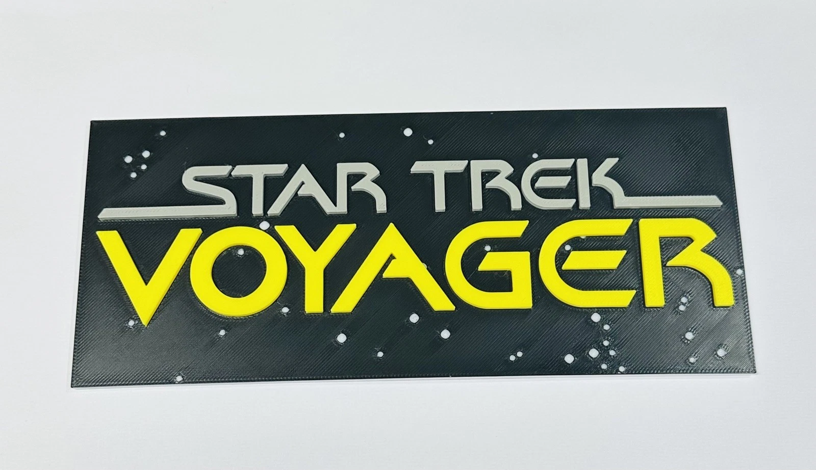 Decorative Star Trek Voyager logo Sign Display Wall Room