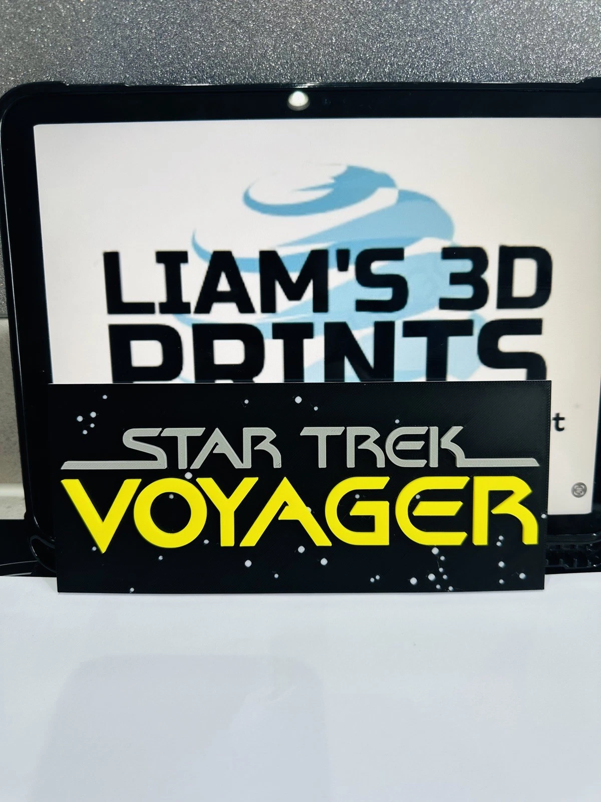 Decorative Star Trek Voyager logo Sign Display Wall Room