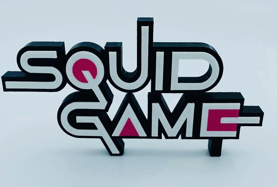 Decorative Squid games Netflix 1 2 3 Tv Film Room Sign Display Logo Pops