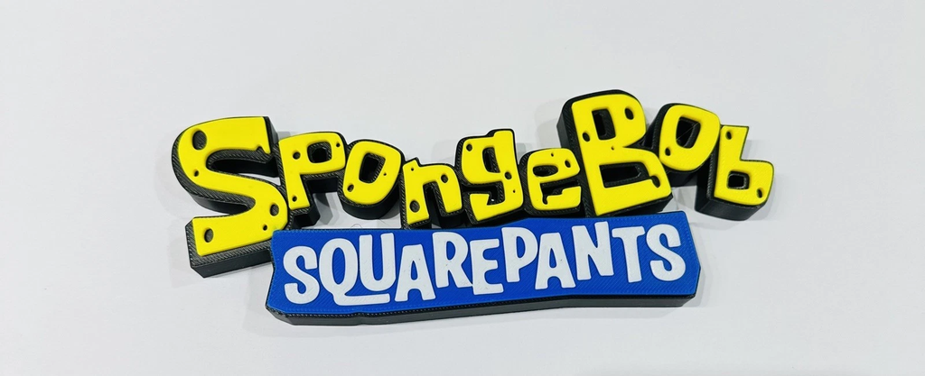 Decorative SpongeBob SquarePants Cartoon Self Standing logo Sign Display Pop