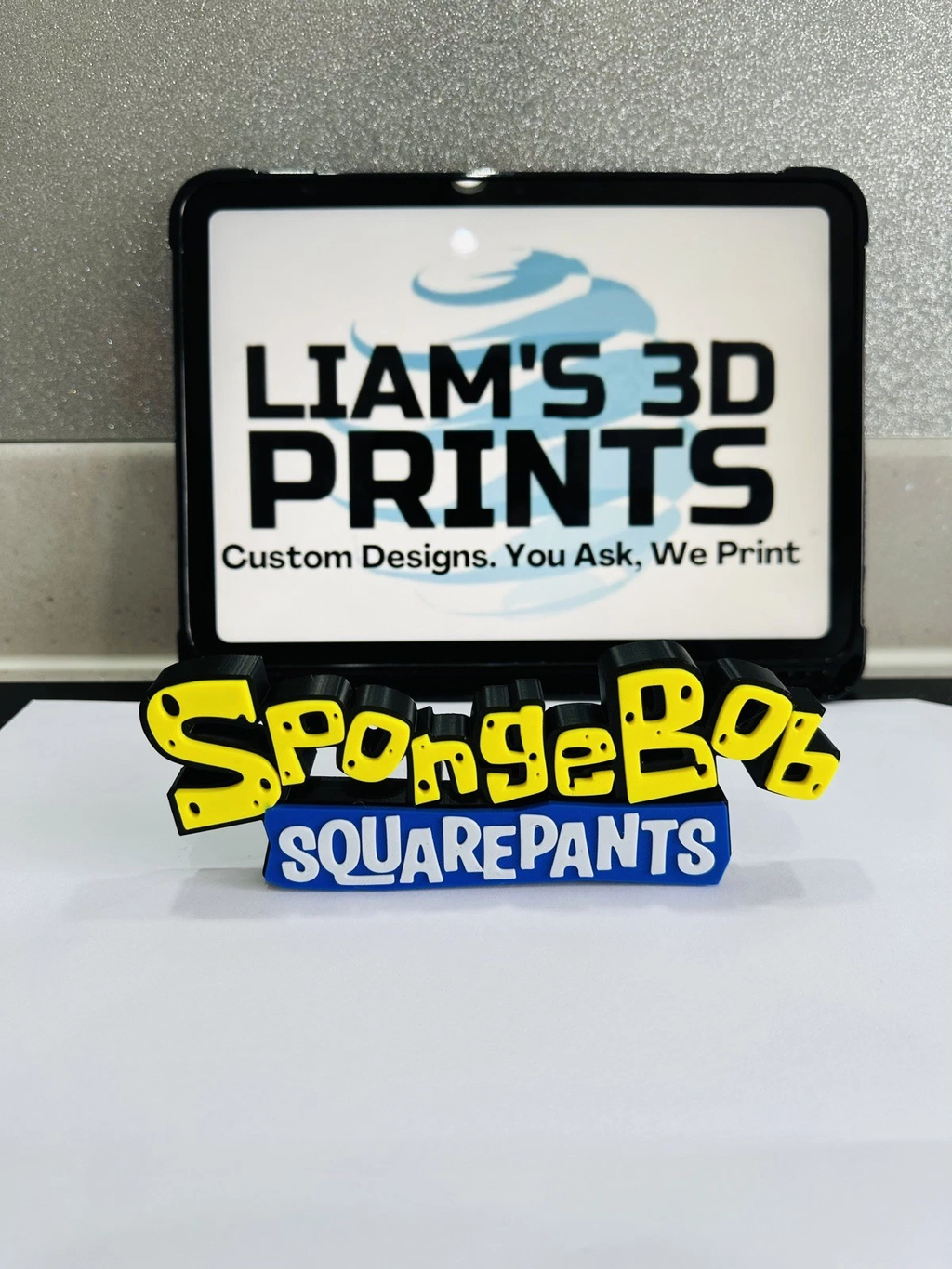 Decorative SpongeBob SquarePants Cartoon Self Standing logo Sign Display Pop