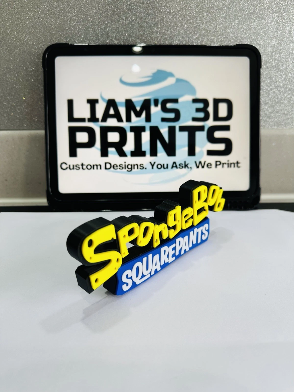 Decorative SpongeBob SquarePants Cartoon Self Standing logo Sign Display Pop