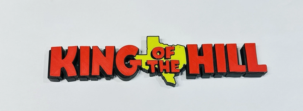 Decorative King of the Hill Tv Film logo Sign Display Pop