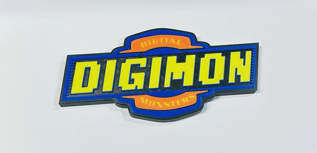 Decorative Digimon Standing logo Sign Display Pop