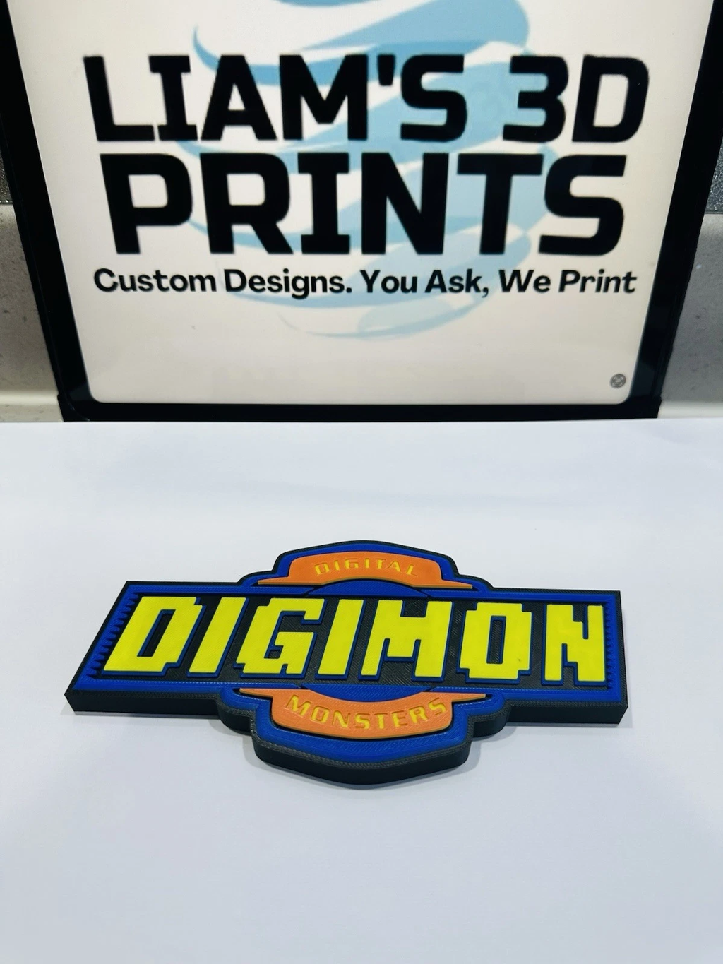 Decorative Digimon Standing logo Sign Display Pop