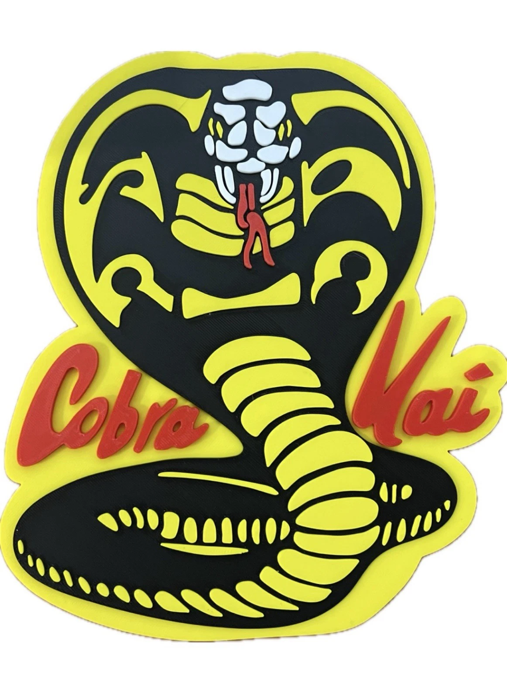 Decorative Cobra Kai Karate Kid 3D logo Sign Display Pops