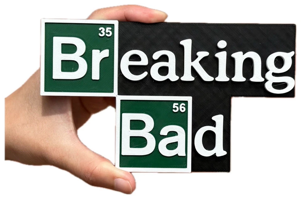 Decorative Breaking Bad logo Sign Display two sizes small 16cm Large 25cm