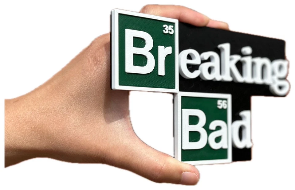 Decorative Breaking Bad logo Sign Display two sizes small 16cm Large 25cm