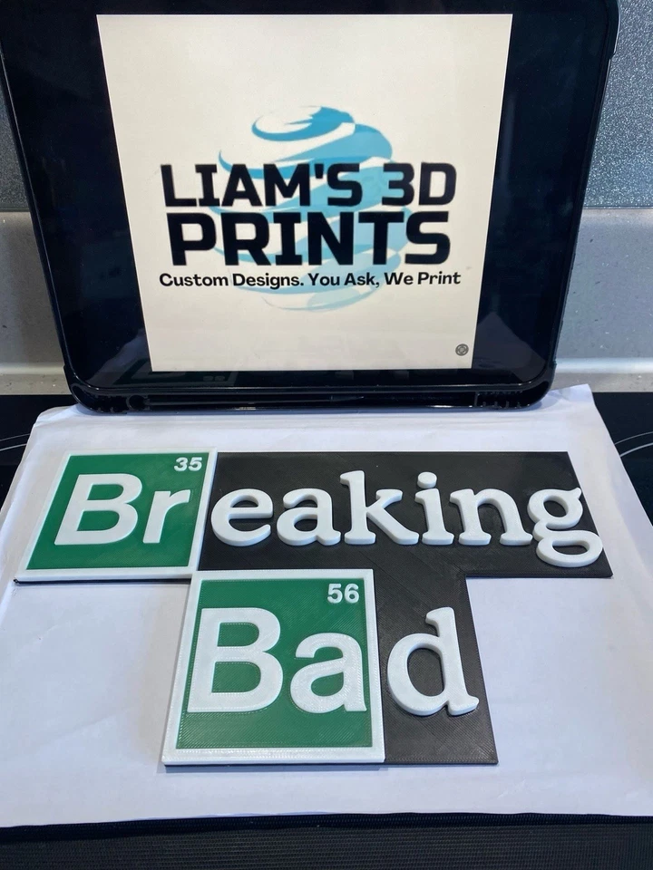 Decorative Breaking Bad logo Sign Display two sizes small 16cm Large 25cm
