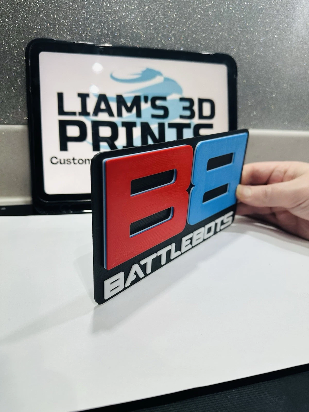 Decorative Battle Bots logo Sign Display Pops Wall Plaque Room TV