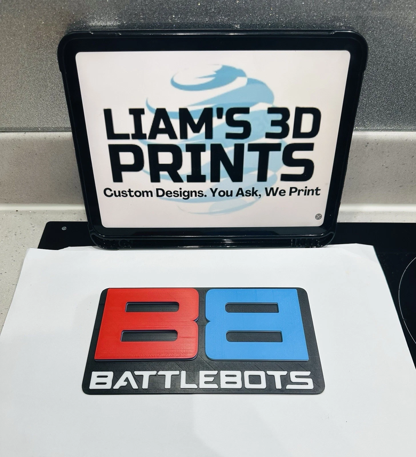 Decorative Battle Bots logo Sign Display Pops Wall Plaque Room TV