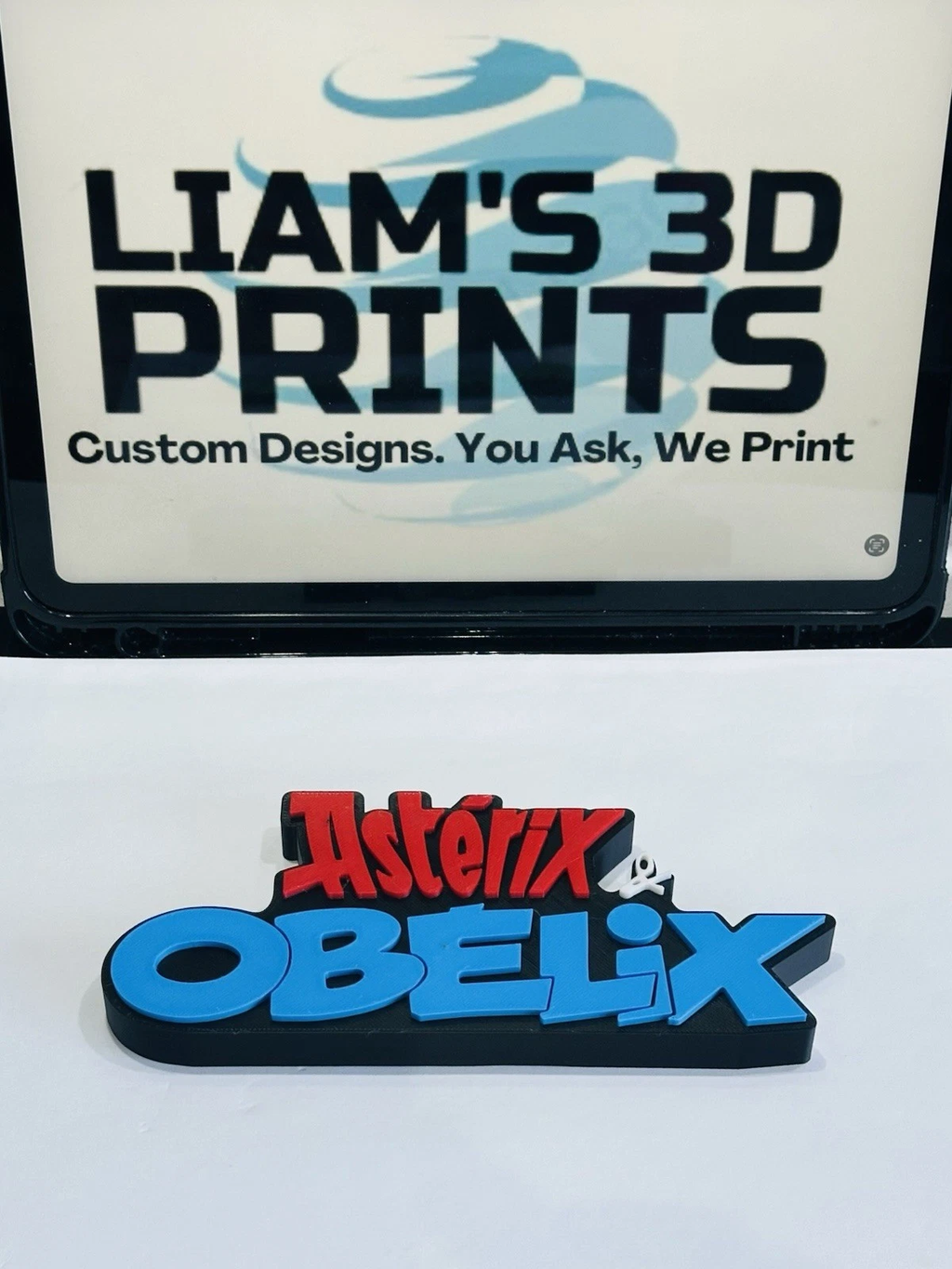 Decorative Asterix & Obelix TV logo Sign Display Pops