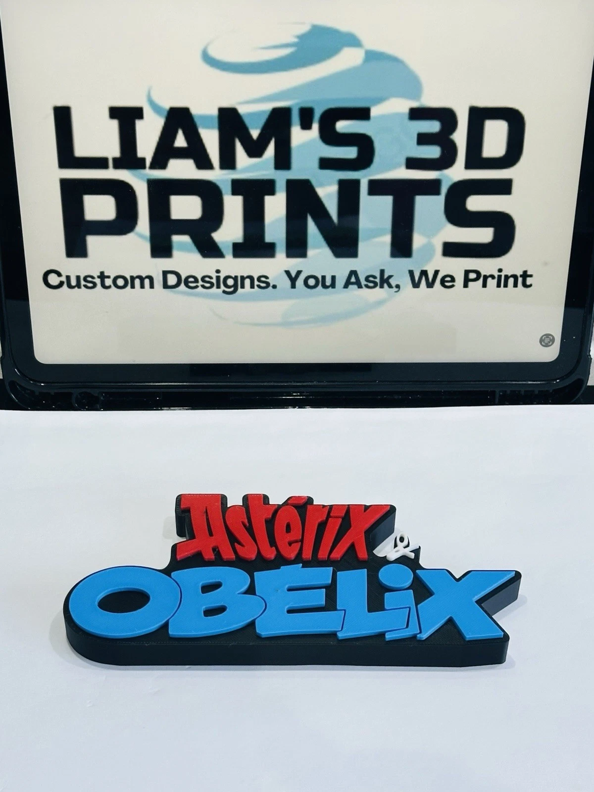 Decorative Asterix & Obelix TV logo Sign Display Pops