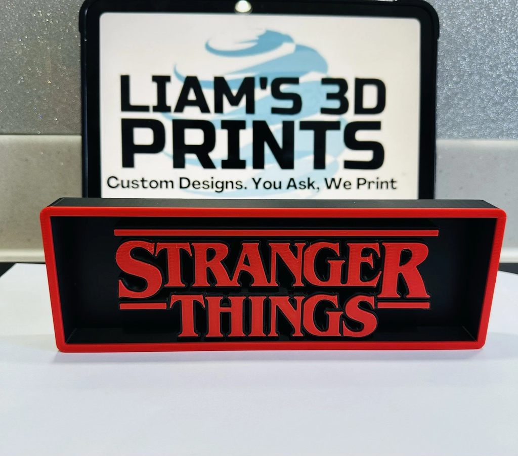 Decorative stranger things pop Logo Sign Display Cinema small 17.5cm Large 22cm