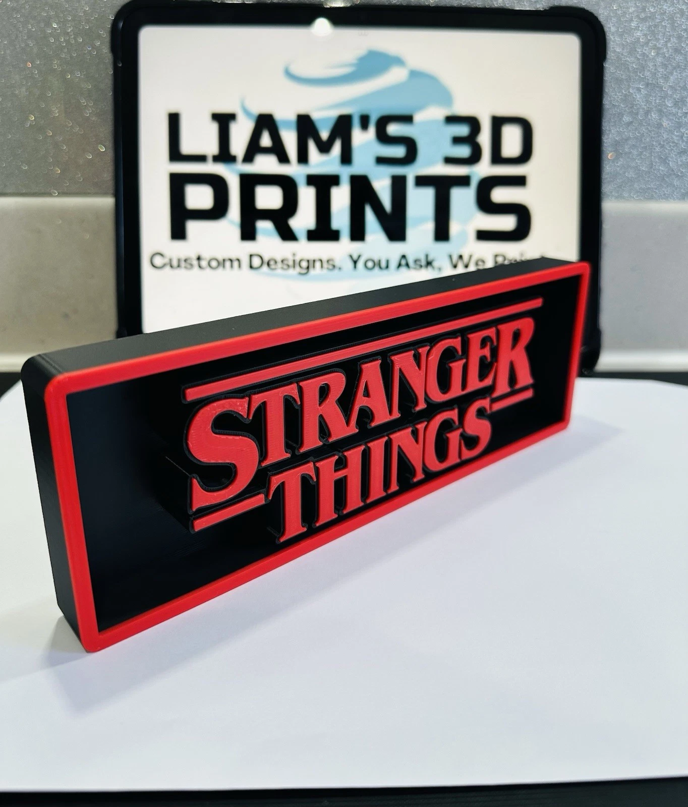 Decorative stranger things pop Logo Sign Display Cinema small 17.5cm Large 22cm