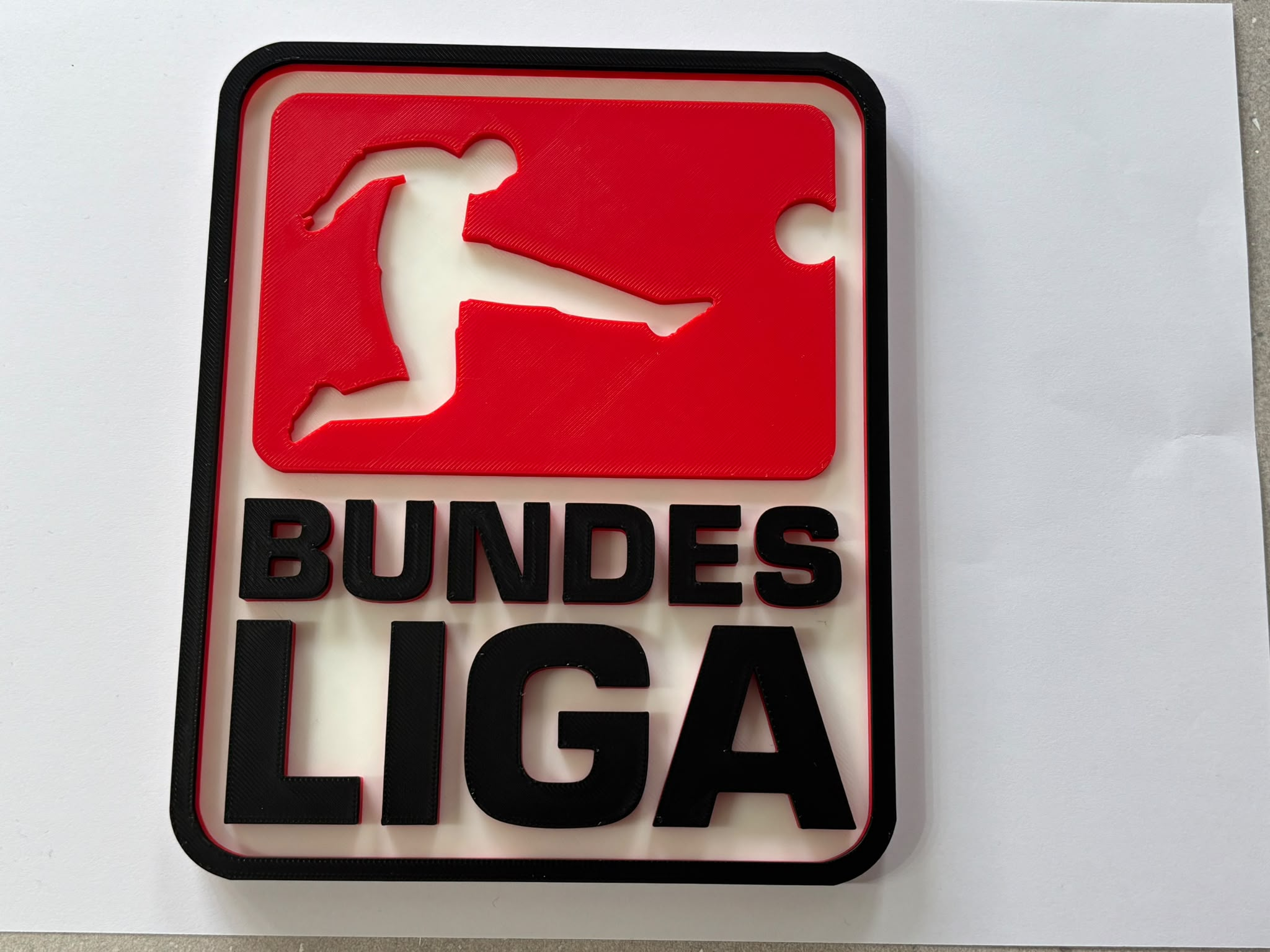 Decorative Bundesliga Football Logo Room Sign Display