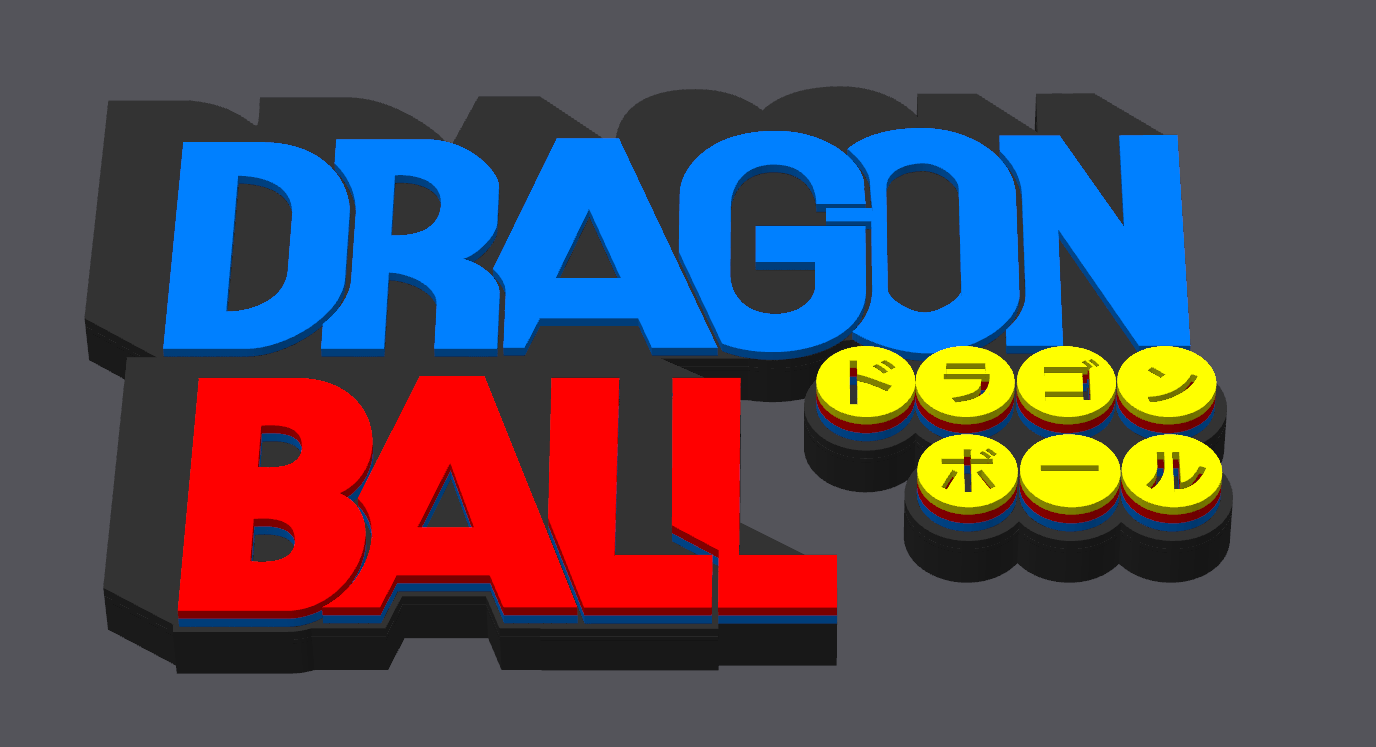 Decorative Dragon Ball OG Standing logo Sign Display Pop