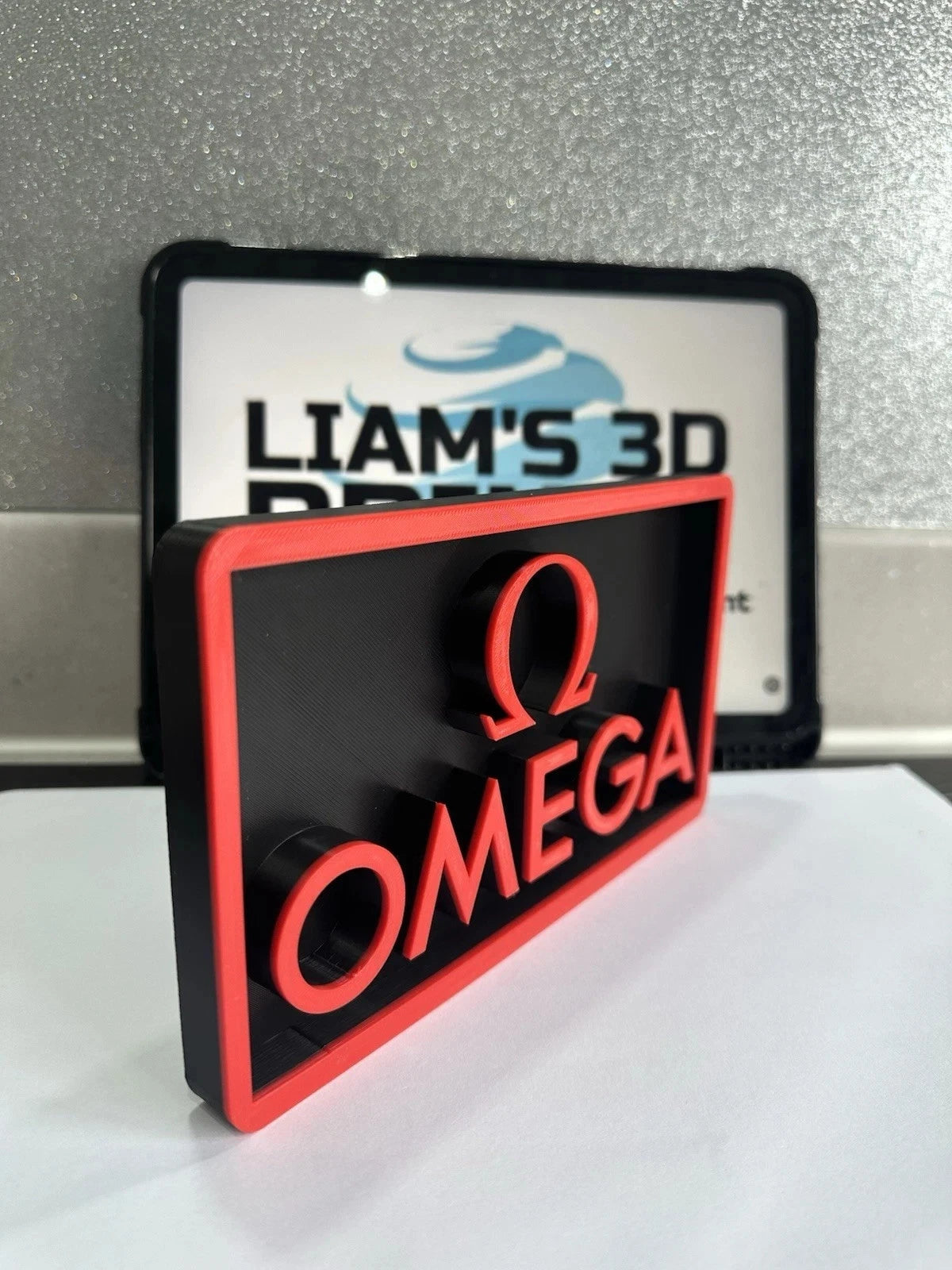 Decorative Omega Watch Brand Logo Sign Display Box Sign